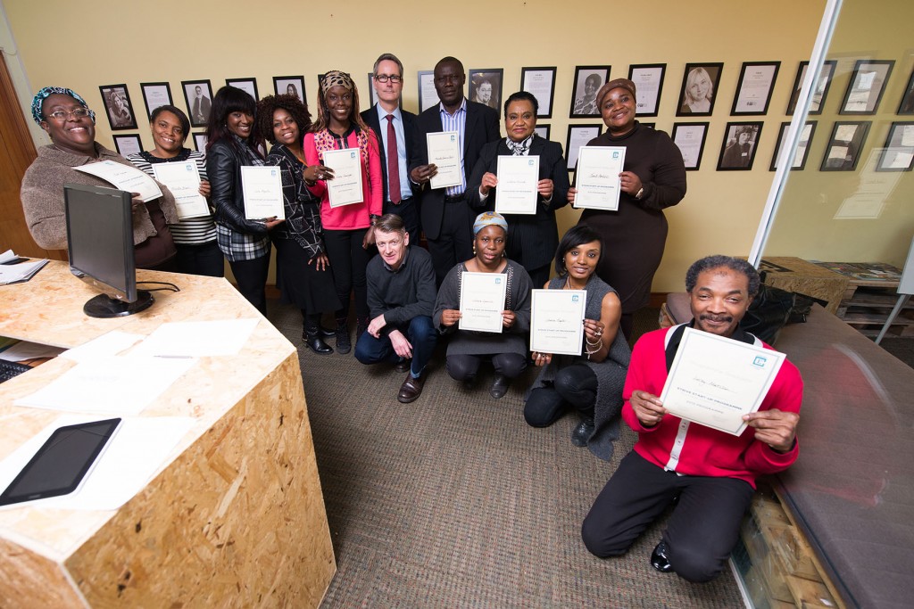 Photo of Strivers with their certificates