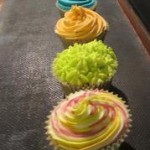 Photo of coloured cupcakes